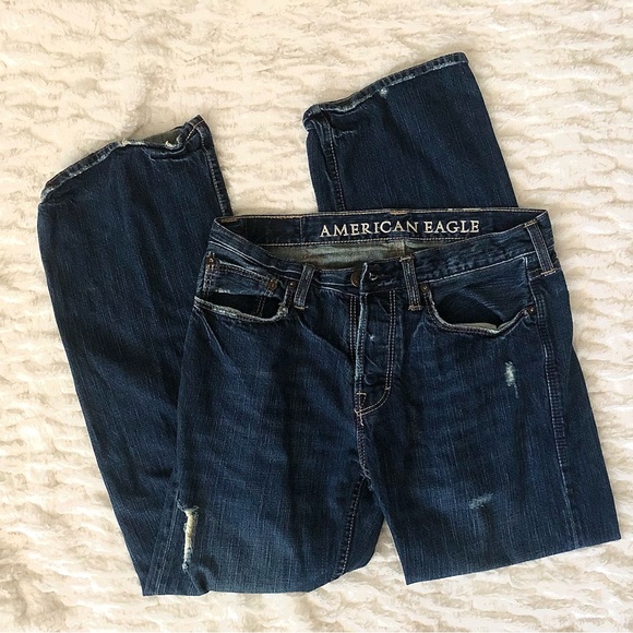 AMERICAN EAGLE Lowrise Bootcut Jeans, Size 4 - Picture 1 of 3